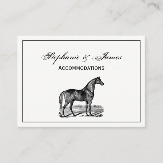  paard visitekaartje (Voorkant)