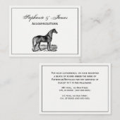  paard visitekaartje (Voorkant / Achterkant)