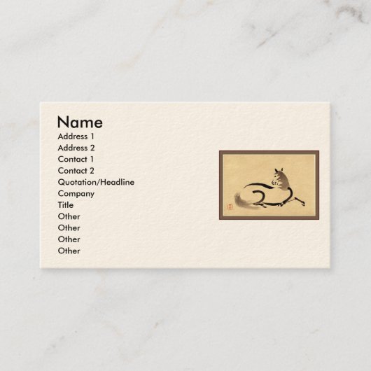 Paard Visitekaartje (Voorkant)