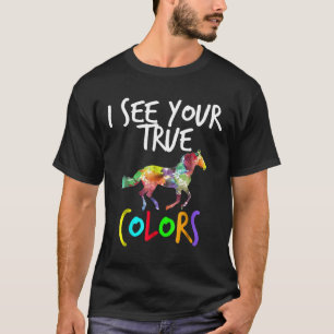 Paard voor bewustzijn van autisme Ik zie je ware k T-shirt