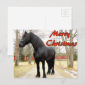 Paard Vrolijk Christmas.jpg Feestdagenkaart (Voorkant / Achterkant)
