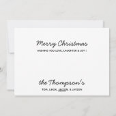 Paard Vrolijk Kerstmis Mistletoe Equine Leuke Pony Feestdagenkaart (Achterkant)