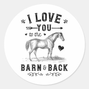 Paard waar ik van hou... ronde sticker