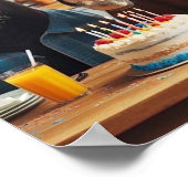 Paard Wall Art, Paard Verjaardagsfeest, Grappig Pa Poster (Hoek)