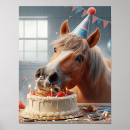Paard Wall Art, Paard Verjaardagsfeest, Grappig Pa Poster