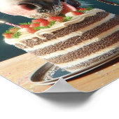 Paard Wall Art, Paard Verjaardagsfeest, Grappig Pa Poster (Hoek)