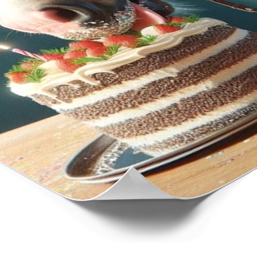 Paard Wall Art, Paard Verjaardagsfeest, Grappig Pa Poster (Hoek)