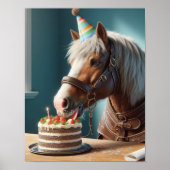 Paard Wall Art, Paard Verjaardagsfeest, Grappig Pa Poster (Voorkant)
