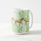  Paard Wandelen Rond de Kopje Koffie Mok (Voorkant rechts)