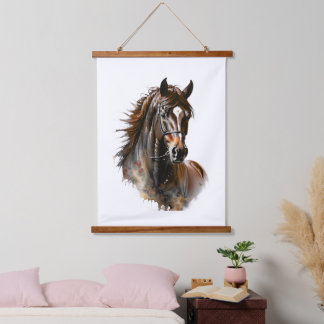 paard wandtapijt hangende dieren paarden hangend wandkleed