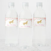 Paard Waterfles Sticker Labels Verjaardagsgunst (Flessen)