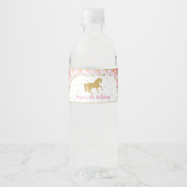 Paard Waterfles Sticker Labels Verjaardagsgunst