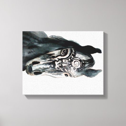 Paard Waterverf Reproductie Art Print Wanddecorati (Voorkant)