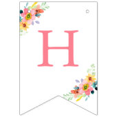 Paard Waterverf Verjaardagsfeest Pony Vlaggetjes (Tweede vlag)