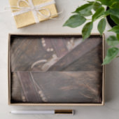 Paard Western Bruin Vintage Rustiek Decoupage Tissuepapier (Geschenk)