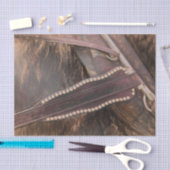 Paard Western Bruin Vintage Rustiek Decoupage Tissuepapier (Craft)