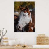 Paard Western Piebald Pinto Paint Poster Kunstprin (Keuken)