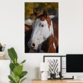 Paard Western Piebald Pinto Paint Poster Kunstprin (Thuiskantoor)