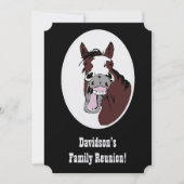 Paard Western Thema Familie Reünie Custom Invite Kaart (Voorkant)