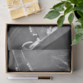 Paard Western Zwart Wit Vintage Rustiek Tissuepapier (Geschenk)