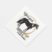 Paard Westerne Rustieke Cowboy Equestrian Wedding Servet (Hoek)