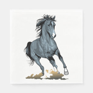 Paard Westers Land Boerderij Cowboy Cowgirl Paarde Servet