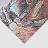 Paard Westers Landelijk Decoupage Tissuepapier (Detail)