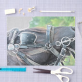 Paard Westers Rustiek Bruin Groen Decoupage Tissuepapier (Craft)