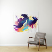 Paard Wilde Natuur Dierlijke Kleuren Kunst Schilde Wandkleed (In Situ (horizontaal))