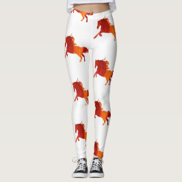 Paard, Wilde Vuur Paard Leggings