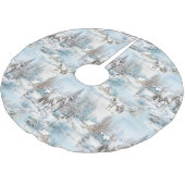 Paard winterpatroon besneeuwd bos landschap kerstboom rok (Gekanteld)