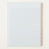 Paard Witte Blauwe Deken Planner (Achterkant)