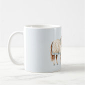 Paard Witte Blauwe Dekent Koffiemok (Links)