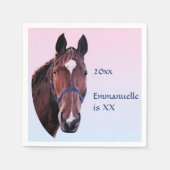 Paard Witte Ster Servet (Voorkant)