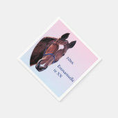 Paard Witte Ster Servet (Hoek)