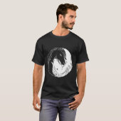 Paard Yin en Yang T-shirt (Voorkant volledig)