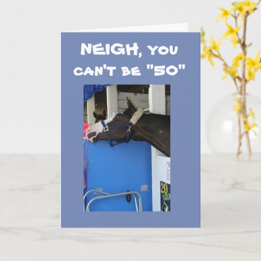 PAARD ZAL FLUISTEREN DAT JE DRAAIT **50** KAART (Gele Bloem)