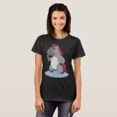 Paard Zanger Microfoon Zingen T-shirt (Voorkant volledig)