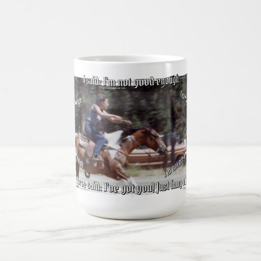 Paard zegt dat ik genoeg ben koffiemok (Center)