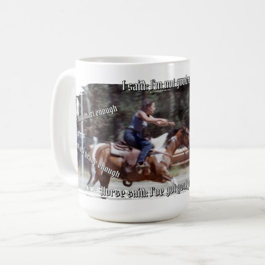 Paard zegt dat ik genoeg ben koffiemok (Voorkant links)