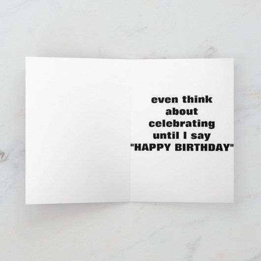 PAARD ZEGT WIE TWEELING NOG NIET VIEREN KAART (Binnen)