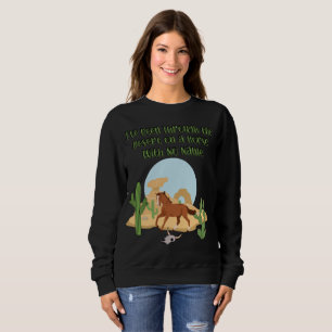 Paard Zonder Naam Dames Donkere Sweatshirt