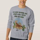 Paard Zonder Naam Heren Sweatshirt (Voorkant)