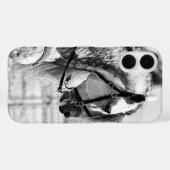 Paard zwart-wit kunstfoto Case-Mate iPhone case (Achterkant (horizontaal))