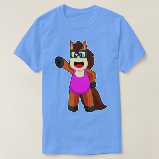 Paard Zwempak T-shirt (Design voorkant)