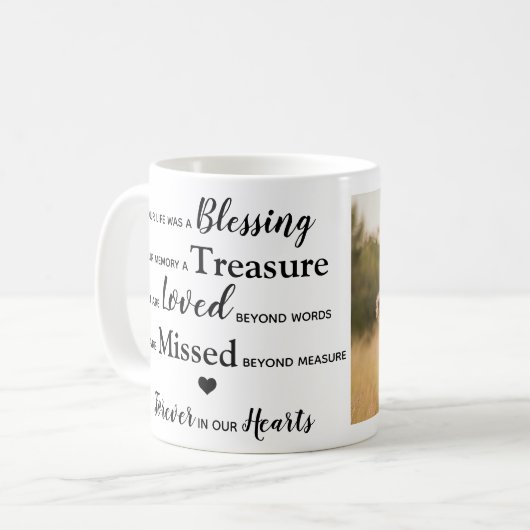 Paardachtigen Huisdier verlies Keepsake Paard Memo Koffiemok (Voorkant links)