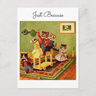 Paardavontuur Alleen Maar Omdat Van een Katten Cav Briefkaart