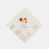  paardebladeren- herfst uit liefde servet (Hoek)