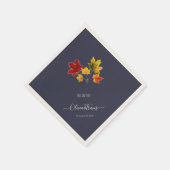  paardebladeren- herfst uit liefde servetten (Hoek)