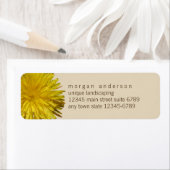 Paardebloem 1 | Gele Bloementuin Fun Business Etiket (Insitu)